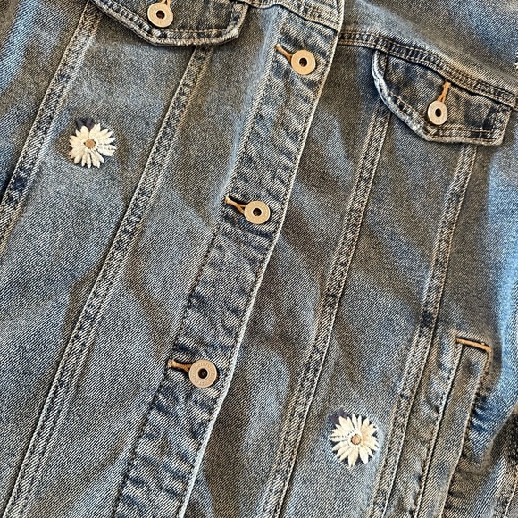 Abercrombie & Fitch Kids Daisy Denim Jeans Jacket  Size XL 15-16 - Picture 4 of 7